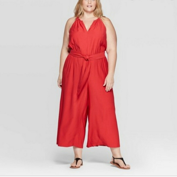 Prologue Denim - Sleeveless Halter Neck Wide Leg Jumpsuit NWT